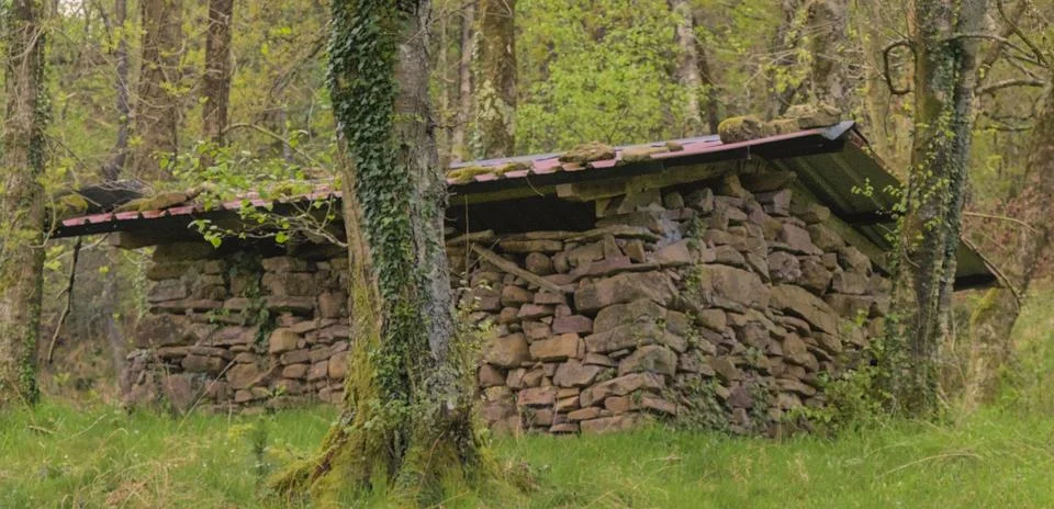 Basque shepherds hut Stock Photos