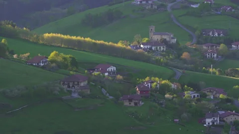Basque small town  Video stock 152931350