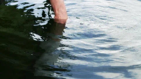 Bass 5lb pull out of water Stock Footage 49396359