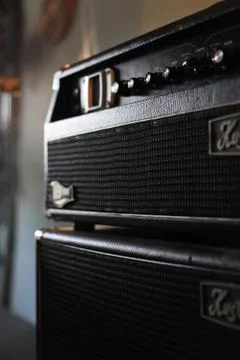 Bass Amplifier Stack Stock Photos