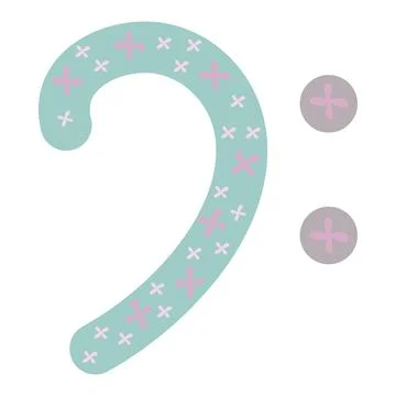 Bass clef mint 스톡 일러스트