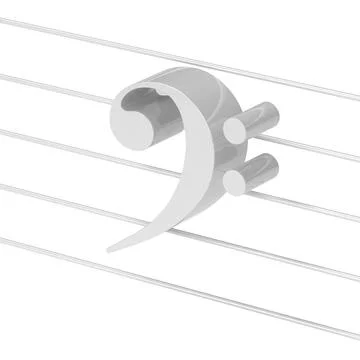 Bass clef Foto stock
