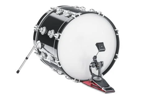 Bass Drum, 3D rendering Stockillustratie