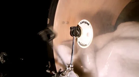 Bass drum double pedal Stock Footage 10600252