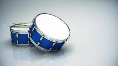 Bass drum isolated Stock Illustration