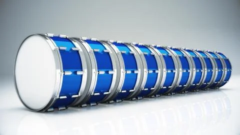 Bass drum isolated Stock Illustration