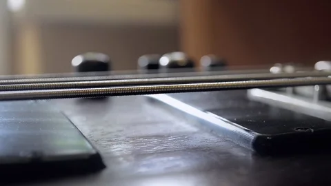 Bass E string Stock Footage 125802795