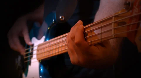 Bass guitar Stock Footage 29730255