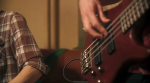 Bass Guitar Stock Footage 49539443
