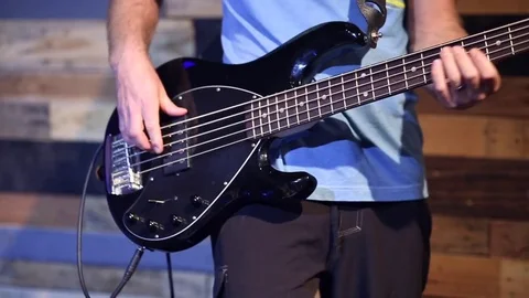 Bass Guitar Stock Footage 79835382
