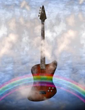 Bass guitar Stock Illustration