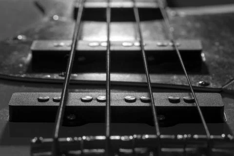 Bass Guitar Pickups Stock Photos
