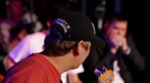 Bass guitar player Stock Footage 47286865