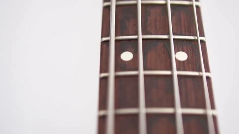 Bass guitarr macro Stock Footage 194455098