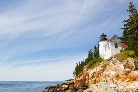 Bass Harbor Head Lighthouse Stock Photos
