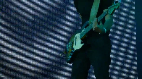 Bass Player Dancing Stock Footage 69273556