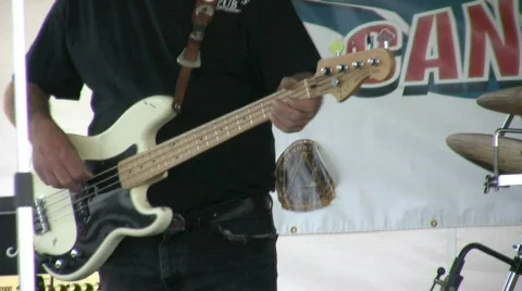 Bass player Stock Footage 519191
