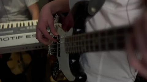 Bass player Stock Footage 10920598