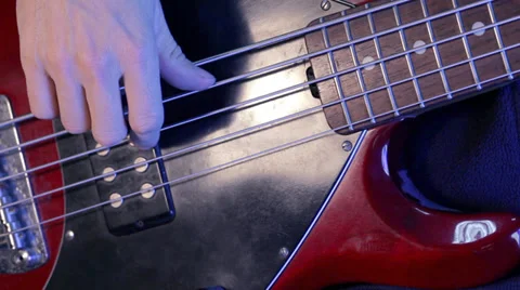 Bass player Stock Footage 35742485