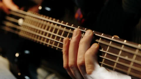 Bass player Stock Footage 35822683