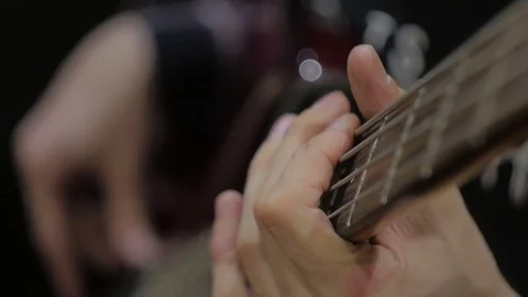 Bass player Video stock 73674321