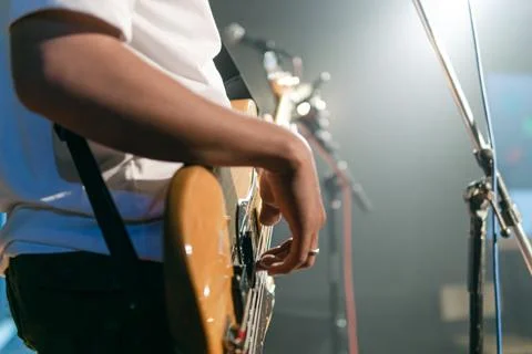 Bass player Foto stock