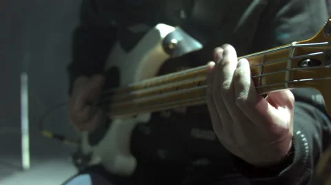 Bass Player On Stage 動画素材 49649917