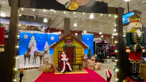Bass Pro shops retail store Santa Stock Video Pond5