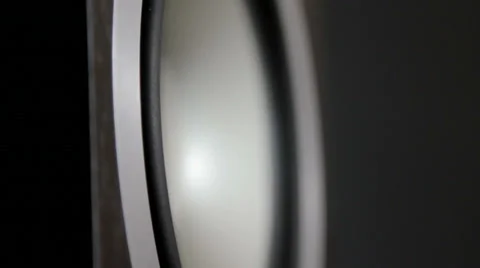 Bass speaker playing Video stock 35491124