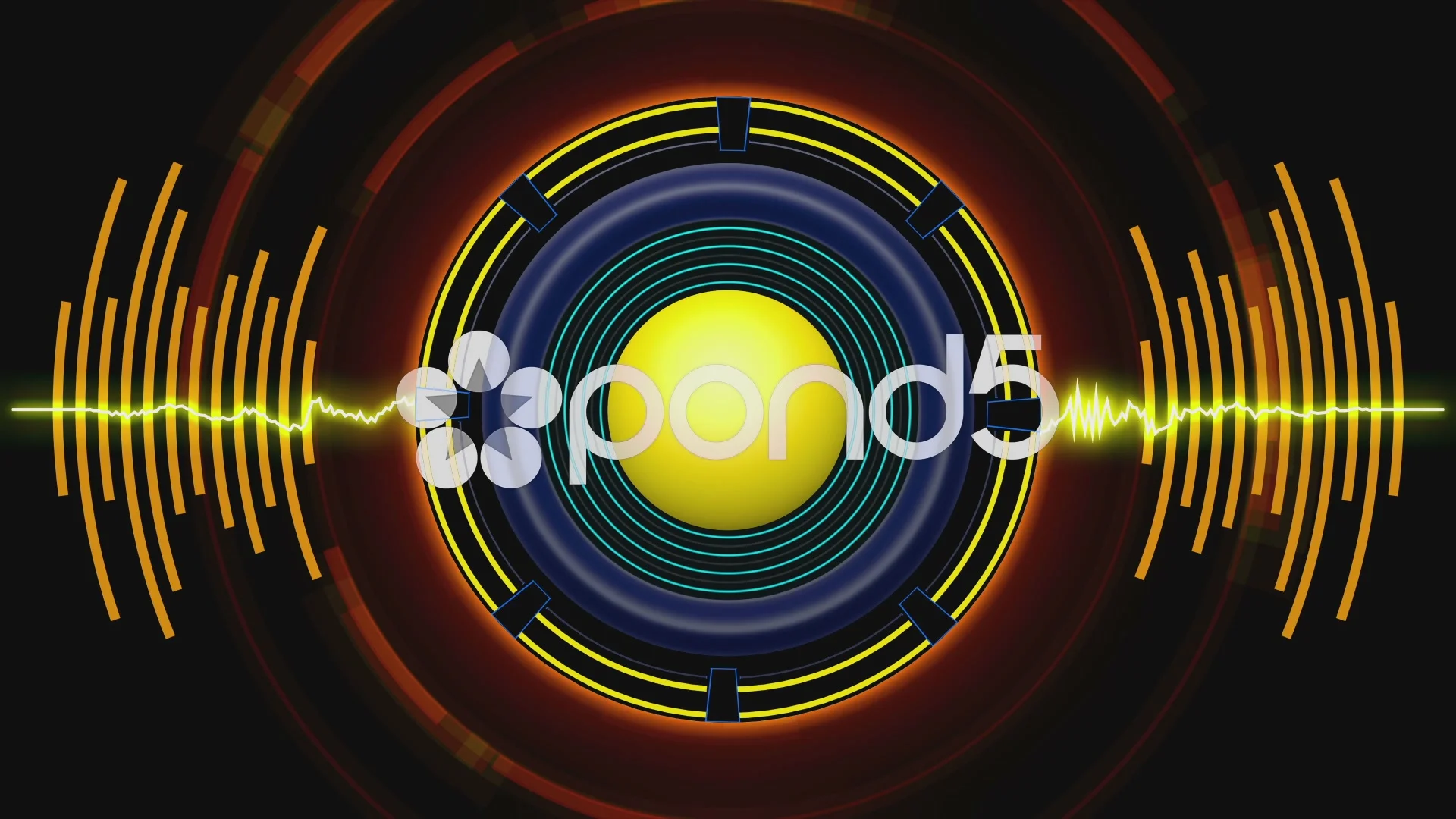 Bass Speaker VJ Loop 010 Stock Video Pond5