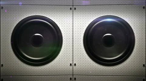 Bass speakers loopable Video stock 10792069