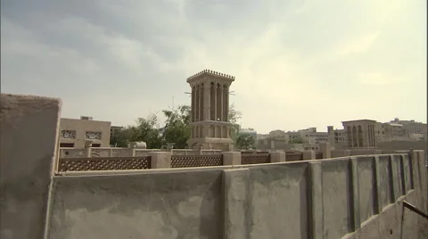 Bastakiya district in old Dubai. Stock Footage 46868604