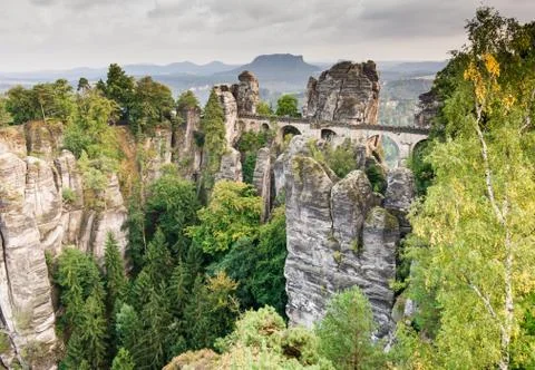 Bastei Bridge Stock Photos