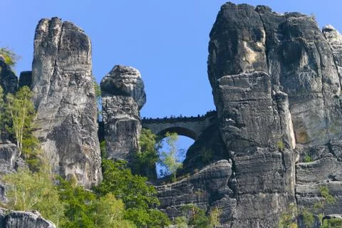 Bastei close up Stock Photos