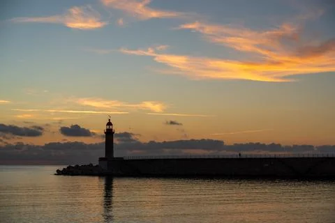 Bastia lighthouse Stock Photos