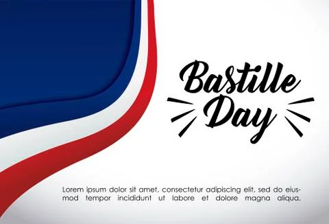 Bastille day design Stock Illustration
