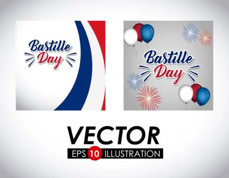 Bastille day design Stock-Illustration