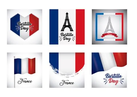 Bastille day design 스톡 일러스트