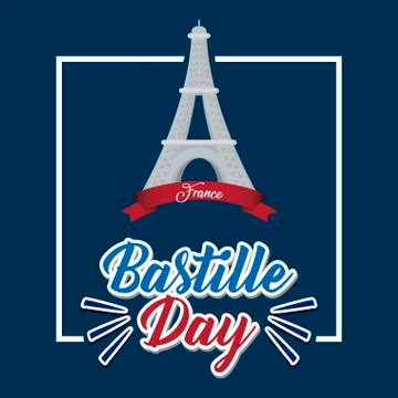 Bastille day design Stock Illustration
