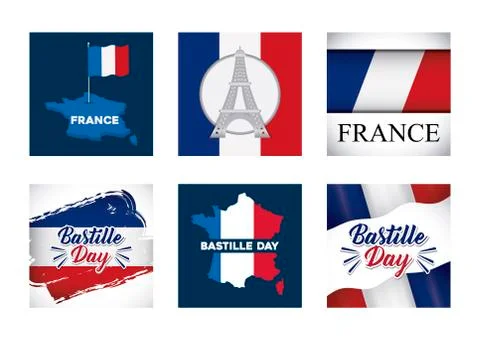 Bastille day design 스톡 일러스트