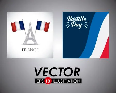 Bastille day design Stock-Illustration