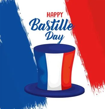 Bastille day hat Stock Illustration