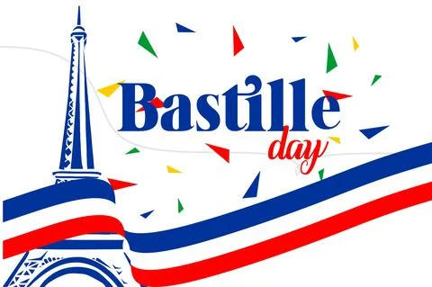 Bastille Day 库存插图