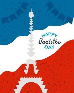 Bastille day poster Stock Illustration