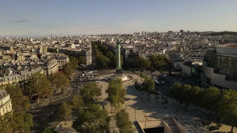 Bastille, Paris. Stock Footage 160596018