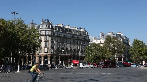 Bastille Square (Place de la Bastille) Stock Footage 203282069