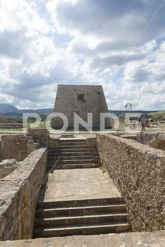Bastion of citadel Fortezza in city of Rethymno, Crete, Greece Stock Photos