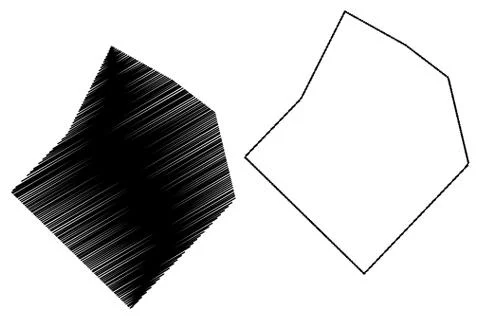 Bastrop County, Texas map vector Stock Illustration