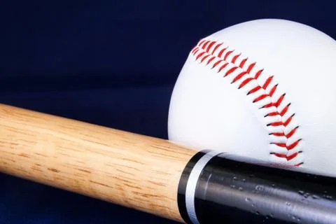 Bat and ball Foto stock
