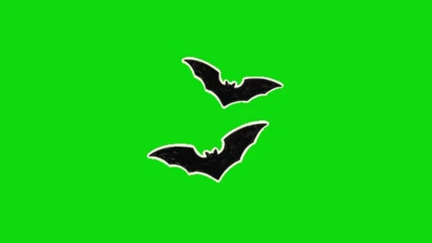 Bat animation on green background 動画素材 330216994